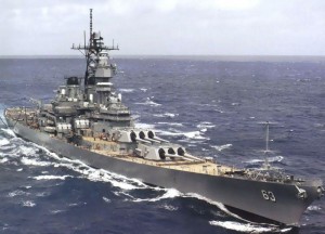 USS Missouri after modernization